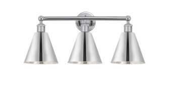 Edison Three Light Bath Vanity in Polished Chrome (405|616-3W-PC-MBC-8-PC)