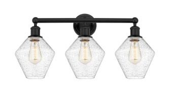 Edison Three Light Bath Vanity in Matte Black (405|616-3W-BK-G654-8)