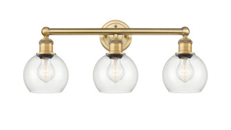 Edison Three Light Bath Vanity in Brushed Brass (405|616-3W-BB-G122-6)