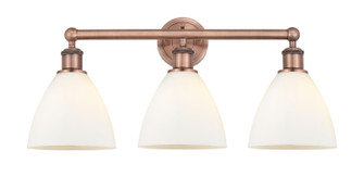 Edison Three Light Bath Vanity in Antique Copper (405|616-3W-AC-GBD-751)