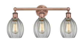 Edison Three Light Bath Vanity in Antique Copper (405|616-3W-AC-G82)