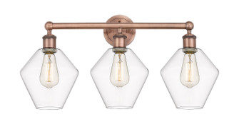 Edison Three Light Bath Vanity in Antique Copper (405|616-3W-AC-G652-8)