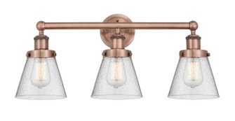 Edison Three Light Bath Vanity in Antique Copper (405|616-3W-AC-G64)