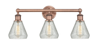 Edison Three Light Bath Vanity in Antique Copper (405|616-3W-AC-G275)