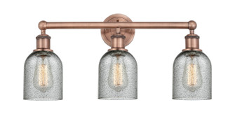 Edison Three Light Bath Vanity in Antique Copper (405|616-3W-AC-G257)