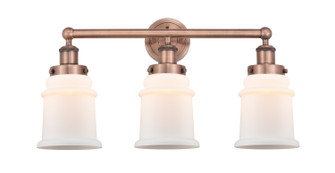 Edison Three Light Bath Vanity in Antique Copper (405|616-3W-AC-G181)
