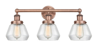 Edison Three Light Bath Vanity in Antique Copper (405|616-3W-AC-G172)