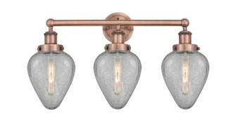 Edison Three Light Bath Vanity in Antique Copper (405|616-3W-AC-G165)