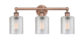 Edison Three Light Bath Vanity in Antique Copper (405|616-3W-AC-G112)