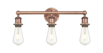 Edison Three Light Bath Vanity in Antique Copper (405|616-3W-AC)