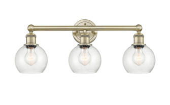 Edison Three Light Bath Vanity in Antique Brass (405|616-3W-AB-G124-6)