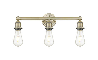 Edison Three Light Bath Vanity in Antique Brass (405|616-3W-AB)