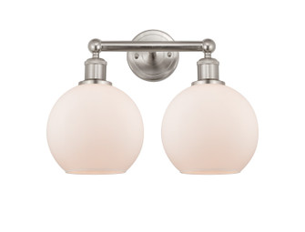 Edison Two Light Bath Vanity in Satin Nickel (405|616-2W-SN-G121-8)
