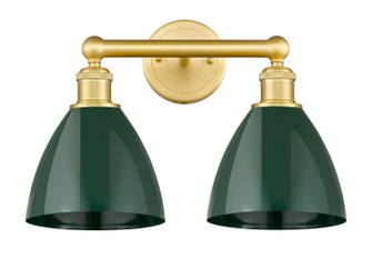 Edison Two Light Bath Vanity in Satin Gold (405|616-2W-SG-MBD-75-GR)