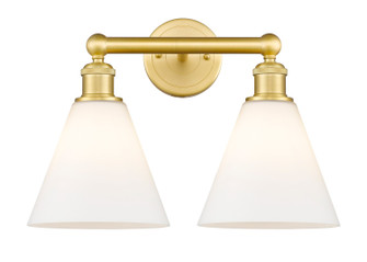 Edison Two Light Bath Vanity in Satin Gold (405|616-2W-SG-GBC-81)