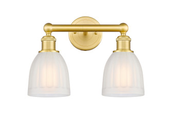 Edison Two Light Bath Vanity in Satin Gold (405|616-2W-SG-G441)