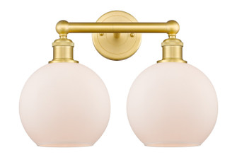Edison Two Light Bath Vanity in Satin Gold (405|616-2W-SG-G121-8)