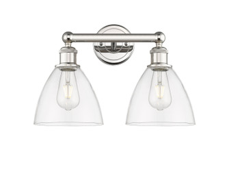 Edison Two Light Bath Vanity in Polished Nickel (405|616-2W-PN-GBD-752)