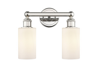 Edison Two Light Bath Vanity in Polished Nickel (405|616-2W-PN-G801)
