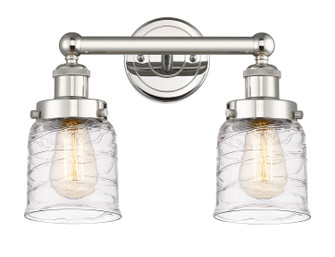 Edison Two Light Bath Vanity in Polished Nickel (405|616-2W-PN-G513)
