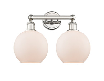 Edison Two Light Bath Vanity in Polished Nickel (405|616-2W-PN-G121-8)