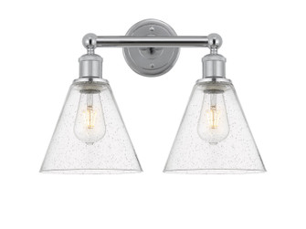 Edison Two Light Bath Vanity in Polished Chrome (405|616-2W-PC-GBC-84)