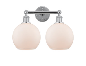 Edison Two Light Bath Vanity in Polished Chrome (405|616-2W-PC-G121-8)