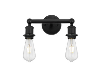 Edison Two Light Bath Vanity in Matte Black (405|616-2W-BK)