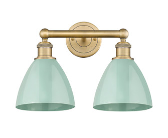 Edison Two Light Bath Vanity in Brushed Brass (405|616-2W-BB-MBD-75-SF)