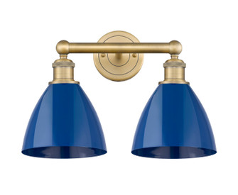 Edison Two Light Bath Vanity in Brushed Brass (405|616-2W-BB-MBD-75-BL)