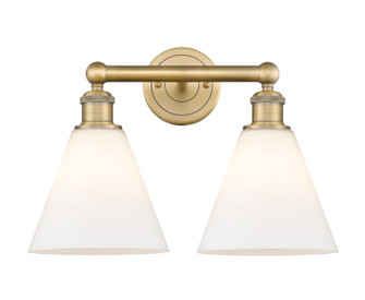 Edison Two Light Bath Vanity in Brushed Brass (405|616-2W-BB-GBC-81)