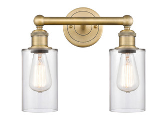 Edison Two Light Bath Vanity in Brushed Brass (405|616-2W-BB-G802)