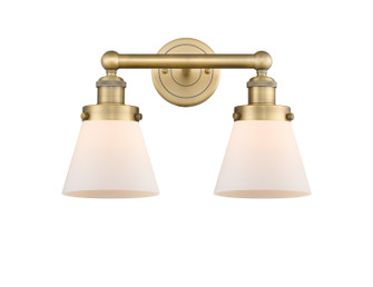 Edison Two Light Bath Vanity in Brushed Brass (405|616-2W-BB-G61)