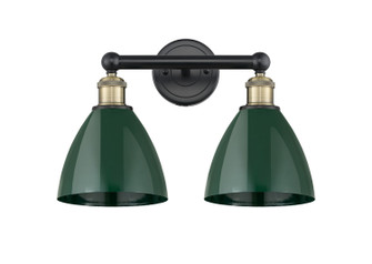 Edison Two Light Bath Vanity in Black Antique Brass (405|616-2W-BAB-MBD-75-GR)