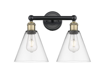 Edison Two Light Bath Vanity in Black Antique Brass (405|616-2W-BAB-GBC-82)