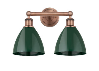Edison Two Light Bath Vanity in Antique Copper (405|616-2W-AC-MBD-75-GR)