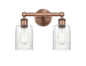 Edison Two Light Bath Vanity in Antique Copper (405|616-2W-AC-G342)