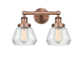 Edison Two Light Bath Vanity in Antique Copper (405|616-2W-AC-G172)