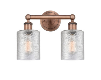 Edison Two Light Bath Vanity in Antique Copper (405|616-2W-AC-G112)
