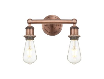 Edison Two Light Bath Vanity in Antique Copper (405|616-2W-AC)