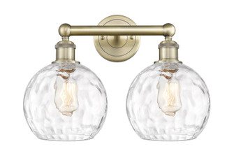 Edison Two Light Bath Vanity in Antique Brass (405|616-2W-AB-G1215-8)