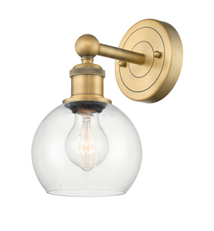 Edison One Light Wall Sconce in Brushed Brass (405|616-1W-BB-G122-6) Edison One Light Wall Sconce in Brushed Brass (405|616-1W-BB-G122-6)