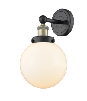 Edison One Light Wall Sconce in Black Antique Brass (405|616-1W-BAB-G201-8)