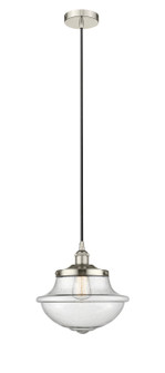 Edison One Light Mini Pendant in Polished Nickel (405|616-1PH-PN-G544)