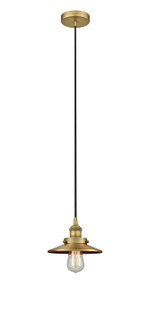 Edison One Light Mini Pendant in Brushed Brass (405|616-1PH-BB-M4-BB)
