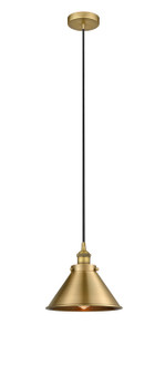 Edison One Light Mini Pendant in Brushed Brass (405|616-1PH-BB-M10-BB)
