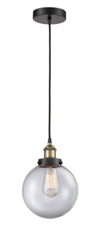 Edison One Light Mini Pendant in Black Antique Brass (405|616-1PH-BAB-G202-8)