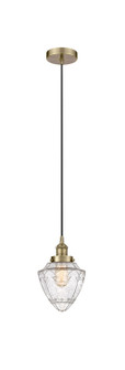 Downtown Urban One Light Pendant in Antique Brass (405|616-1PH-AB-G664-7)