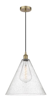 Edison One Light Mini Pendant in Antique Brass (405|616-1P-AB-GBC-164)