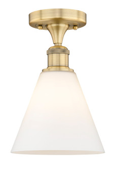 Edison One Light Semi-Flush Mount in Brushed Brass (405|616-1F-BB-GBC-81)
